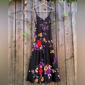 Jones New York Satin Floral Slip Dress